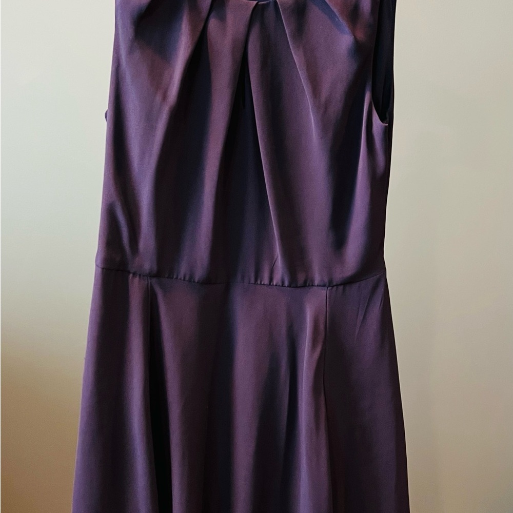 Express Elegant Deep Purple Sleeveless Dress